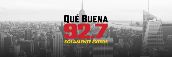 The logo for WQBU-FM in New York, which Univision Radio is selling.