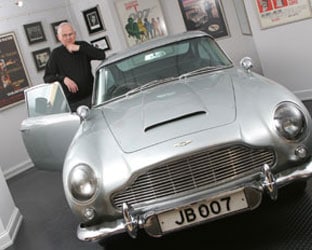 Jerry Lee with the James Bond car