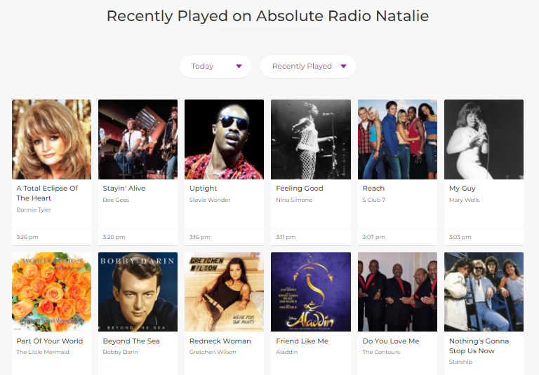 Absolute Radio Natalie, which appeared February 4 on Absolute Radio's digital platform, saw contest winner Natalie Cole voice all of the liners Tuesday ahead of the February 4 one-day airing of her personalized station. She even got to meet Liam Gallagher, the famed Oasis member.