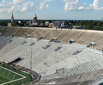 Notre Dame University's football stadium